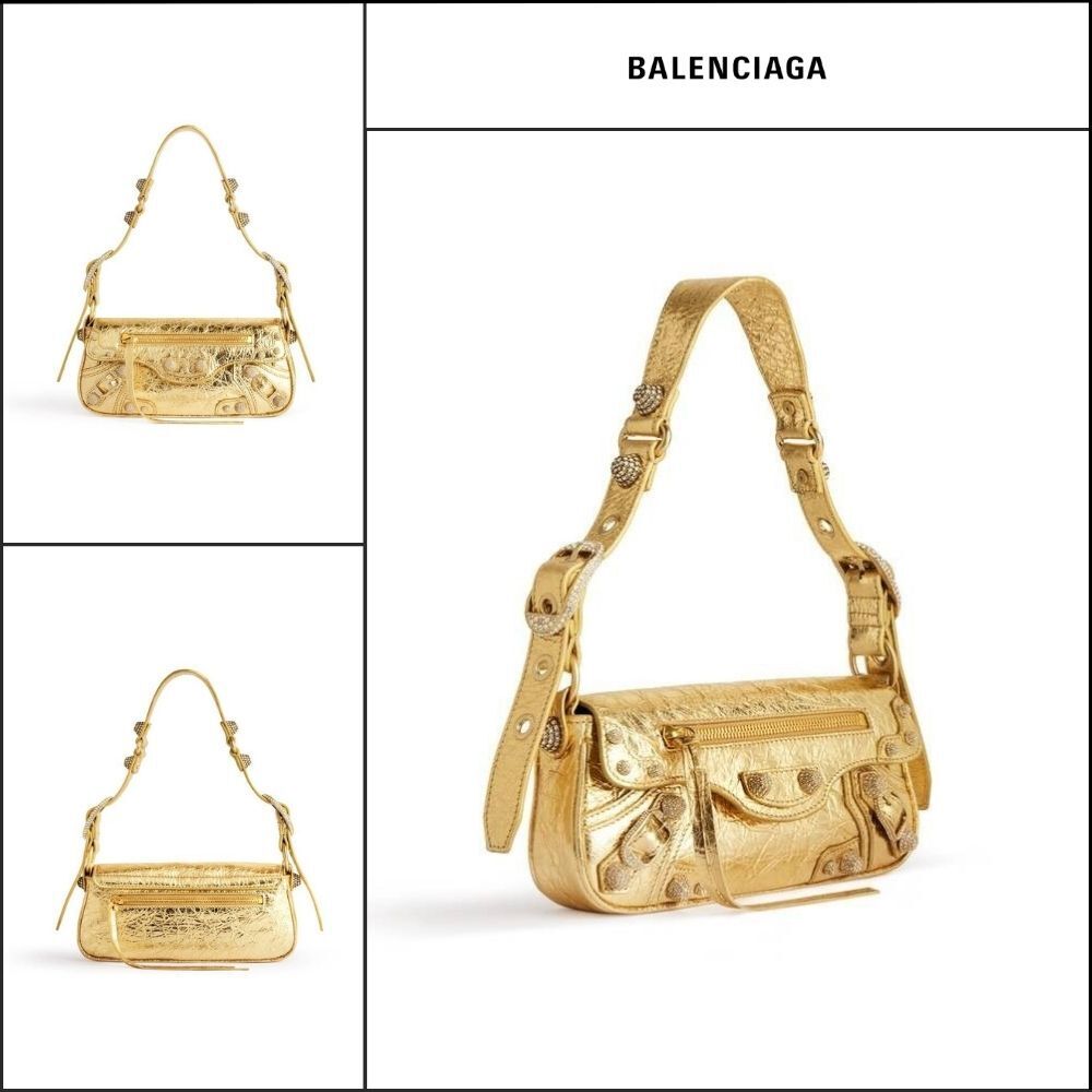 【BALENCIAGA】Le Cagole XS Sling Bag Metallized Gold