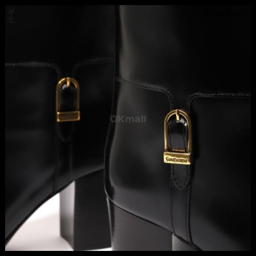 【SAINT LAURENT PARIS】Smooth Leather JULIA Boots