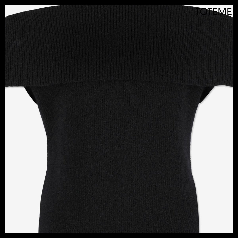 【Totême】Ribbed Sleeveless Knit Black