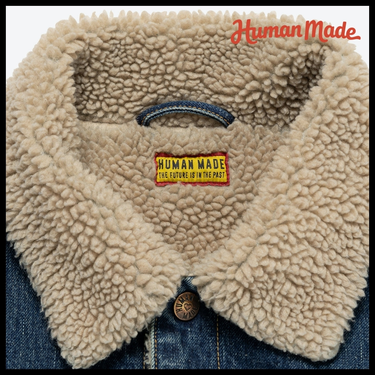 【HUMAN MADE】BOA-LINED DENIM JACKET