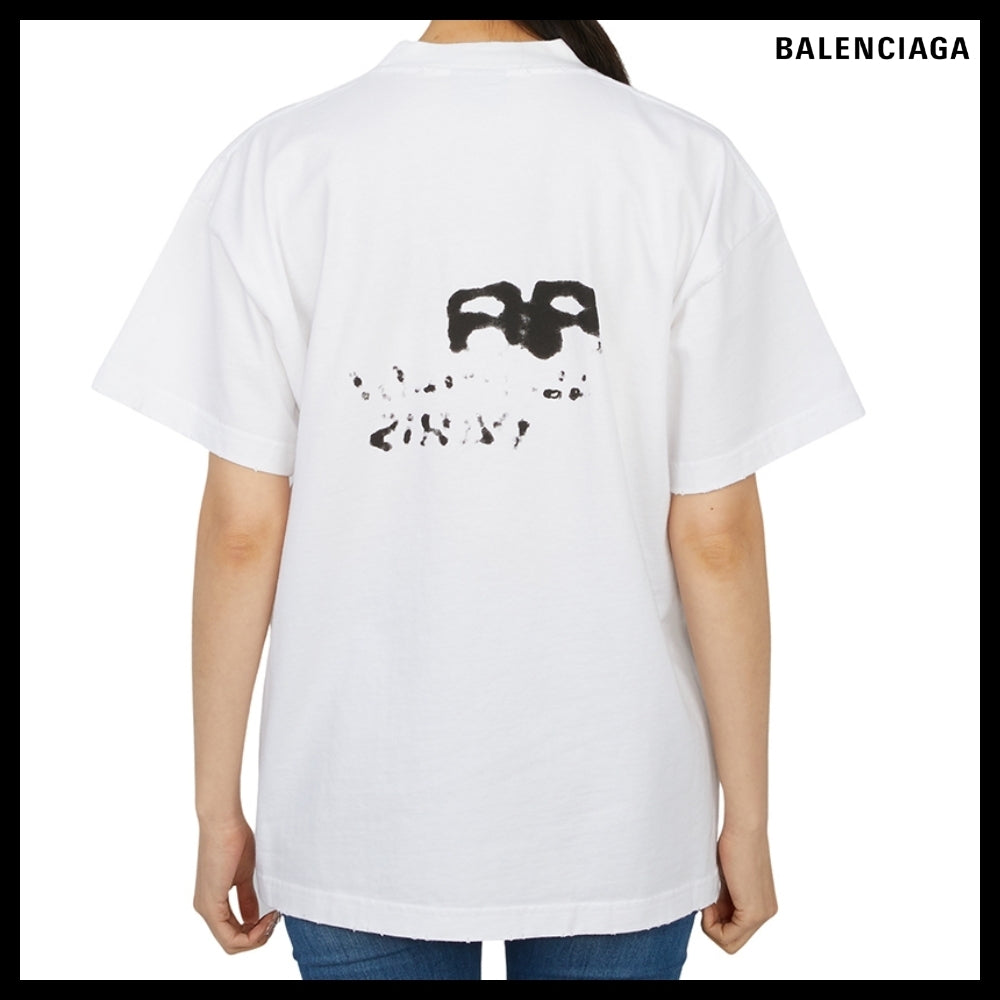 【BALENCIAGA 】Hand-Drawn BB Icon Crewneck T-Shirt MediumFit