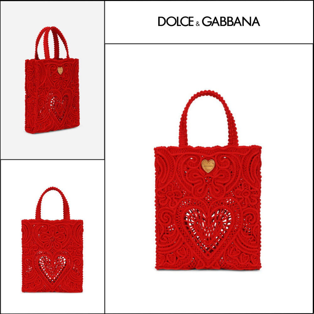 【Dolce&Gabbana】SMALL CORDONETTO LACE SHOPPER