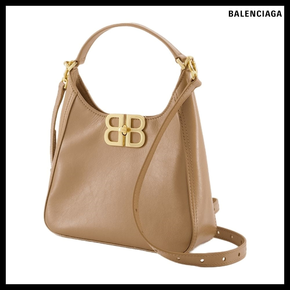 【BALENCIAGA】BB Soft Small Hobo Bag Latte