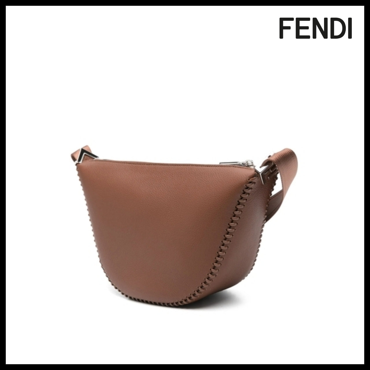 【FENDI】Brown Crossbody Bag compact crossbody