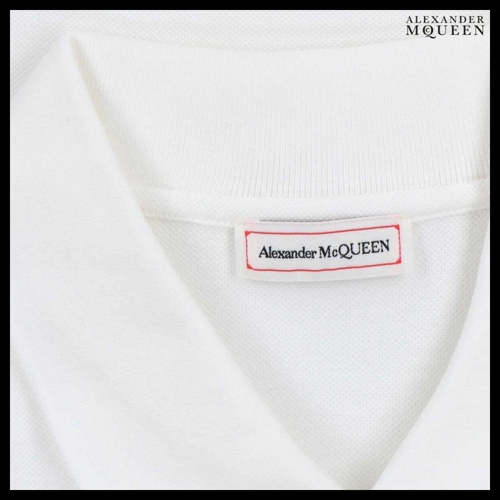 【Alexander Mcqueen】Logo Polo T-shirt with Classic Collar