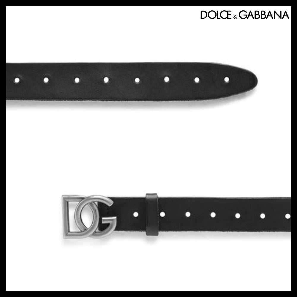 ★Dolce&Gabbanaアウトレットセール ★SPLIT-GRAIN LEATHER BELT