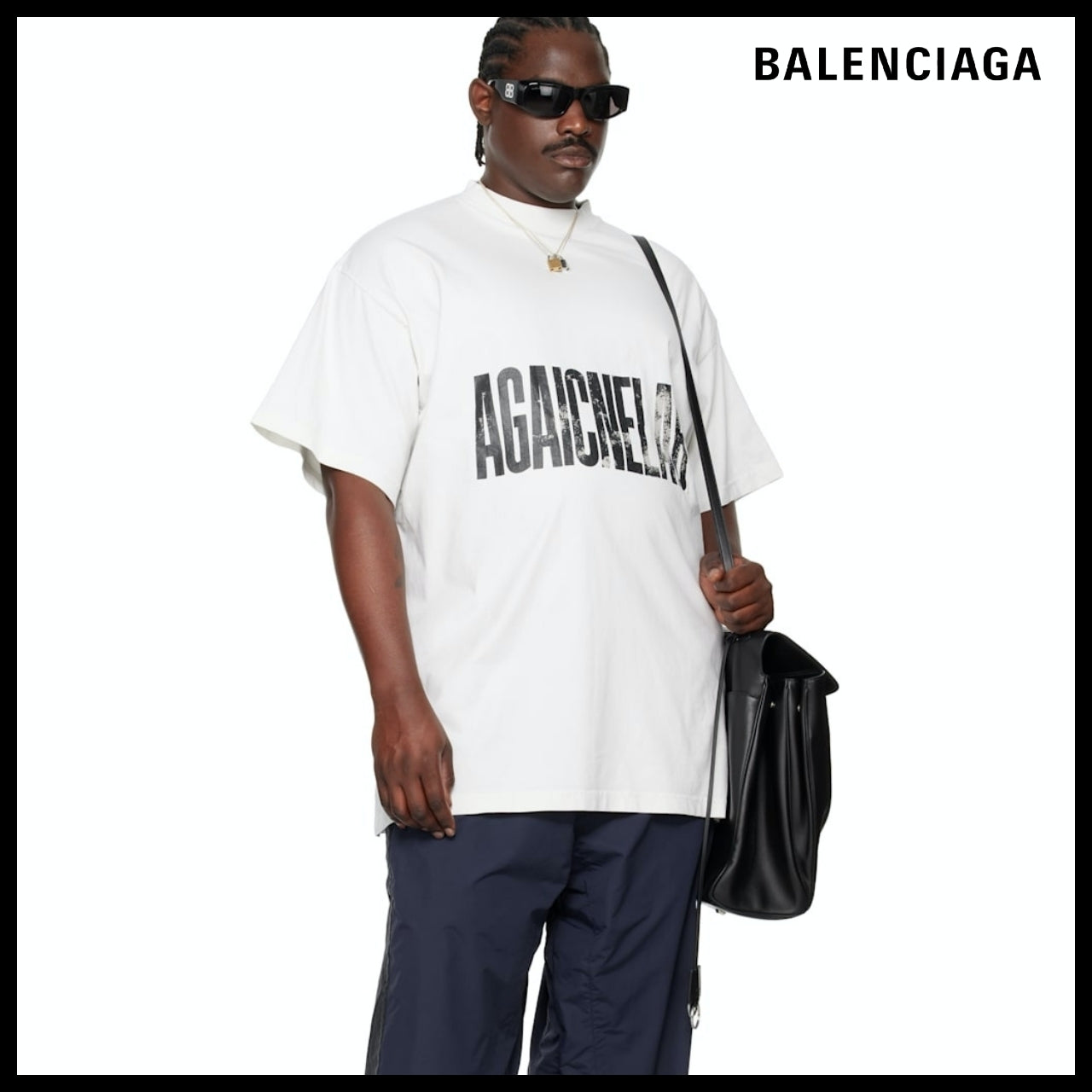 【BALENCIAGA】Agaicnelab T-Shirt Oversized Fit 9081