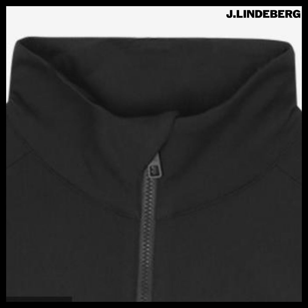 【J.LINDEBERG】Men's Golf Fleece Windbreaker Zip-Up Jacket
