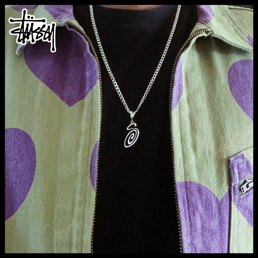 【STUSSY】SWIRLY S CHAIN STERLING ネックレス 正規品