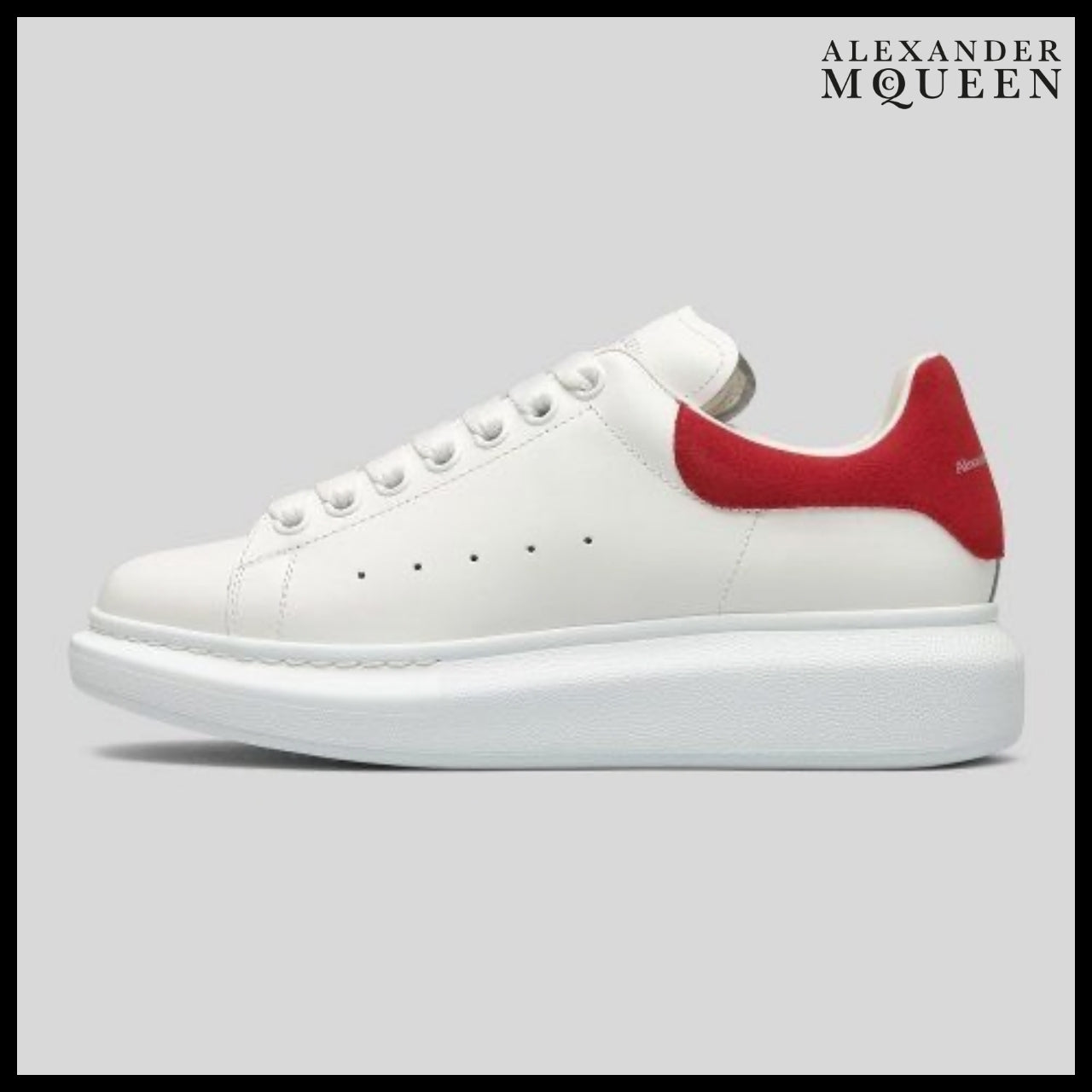 【Alexander Mcqueen】Oversized Sneakers in White/Red