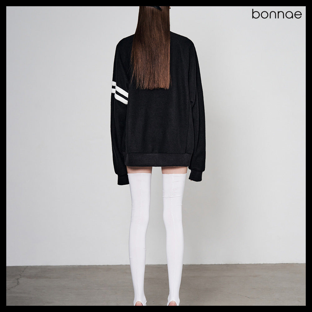 【Bonnae】Beaded Knit Zip-Up 2Colors