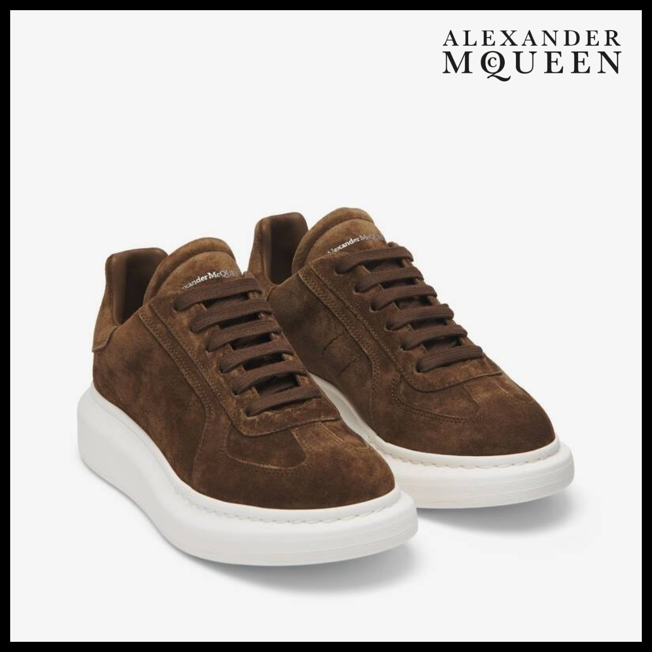 【Alexander Mcqueen】Oversized Sneaker Suede Brown