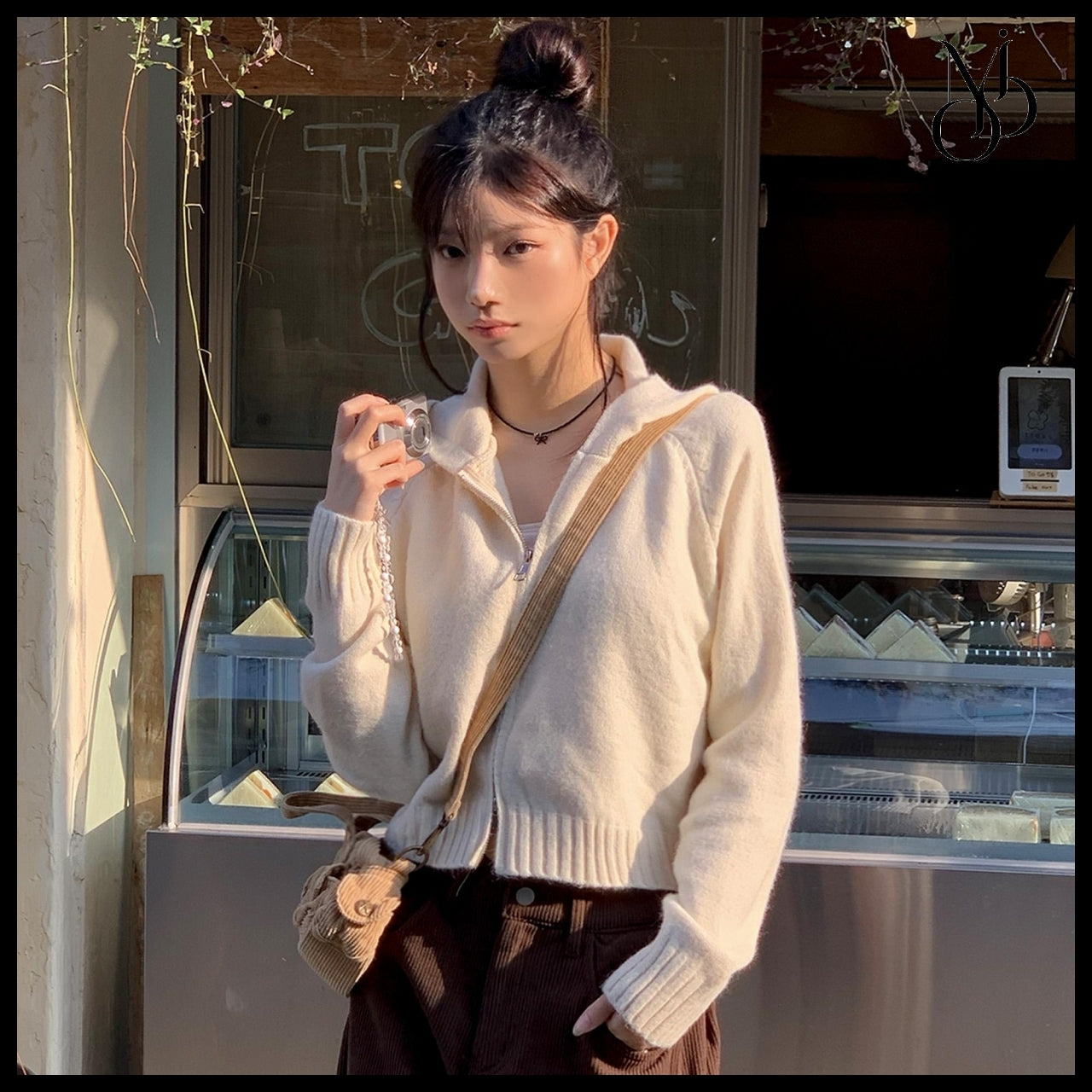 【MODIMOOD】Buggy Knit Hoodie Zip-Up 6 Colors