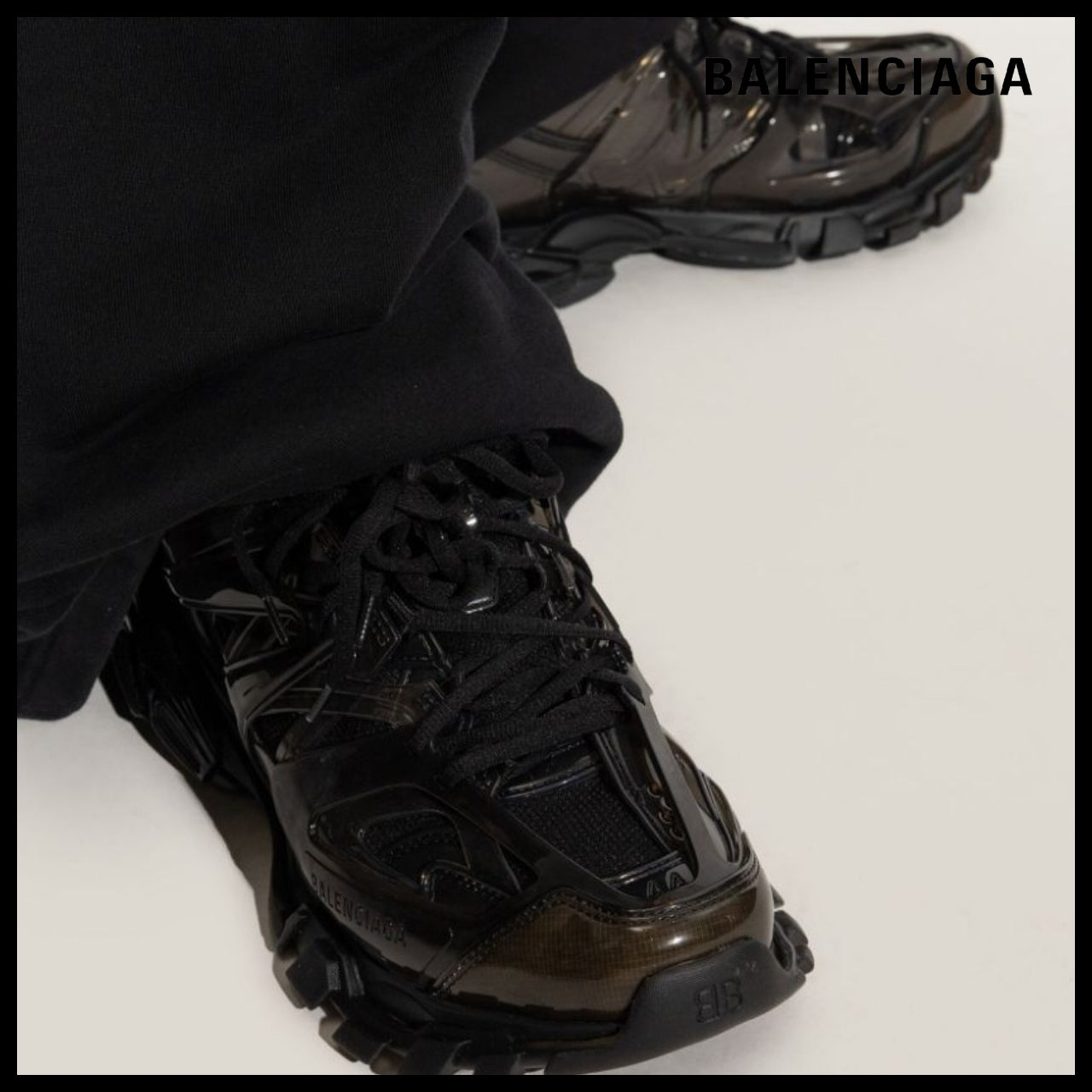 【BALENCIAGA】Track Jelly NW Black
