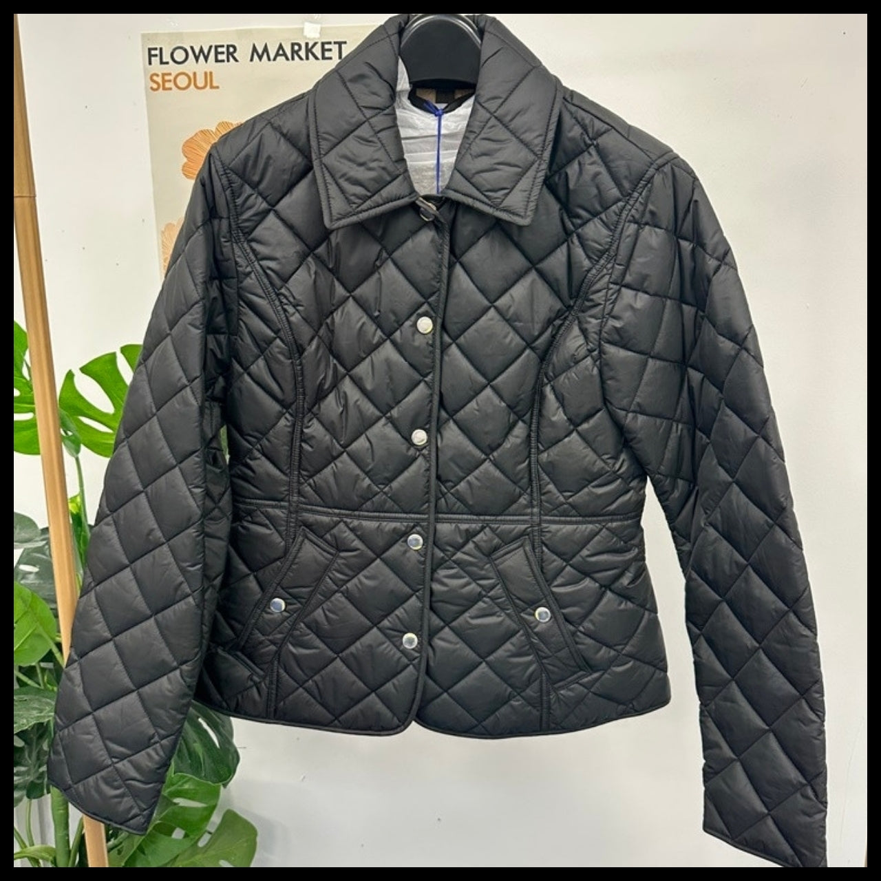 【BURBERRY】CAWTHORNE Quilted Jacket Black
