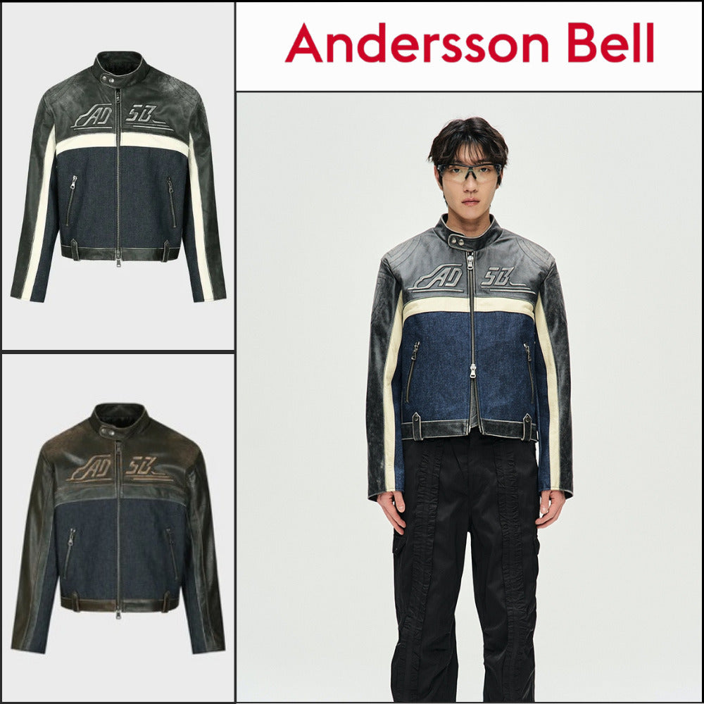 【ANDERSSON BELL】Racing Leather Jacket (2 Colors)