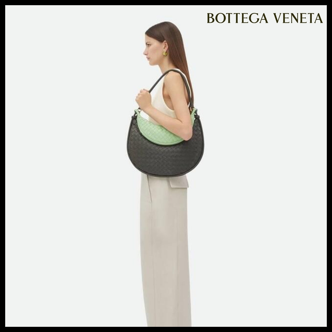 【BOTTEGA VENETA】Large Gemelli Bag Light Graphite