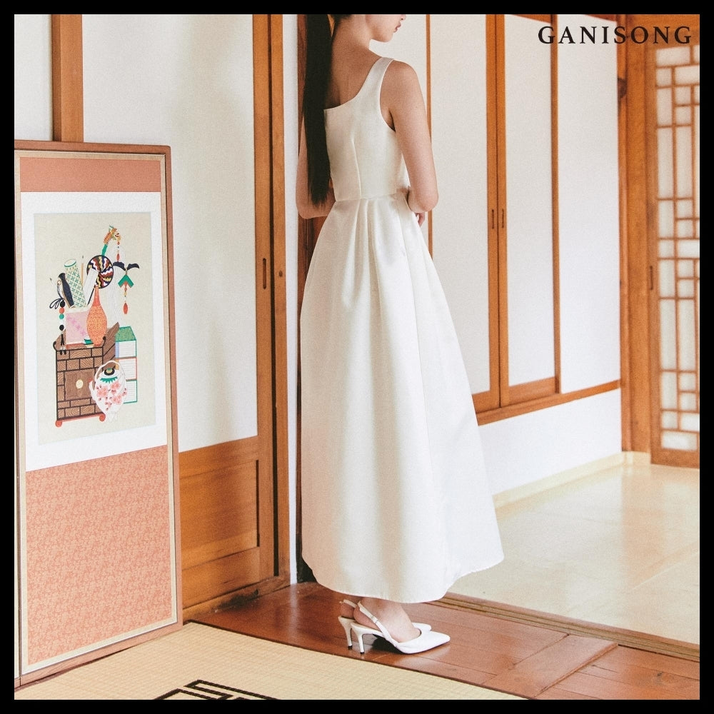 【GANISONG】Bridal Audrey Lady Dress White