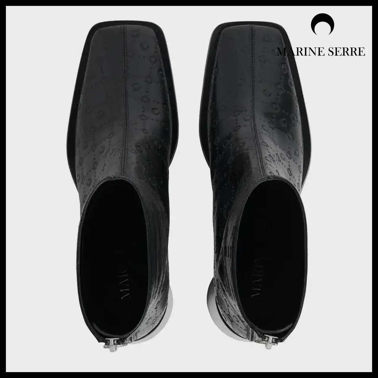 【MARINE SERRE】Moonogram Embossed Leather MS Block