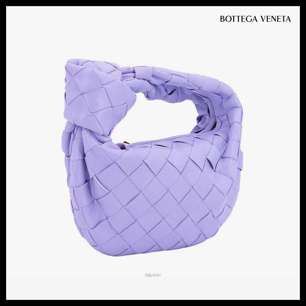 【BOTTEGA VENETA】Candy Leather Jodie Bag Amethyst