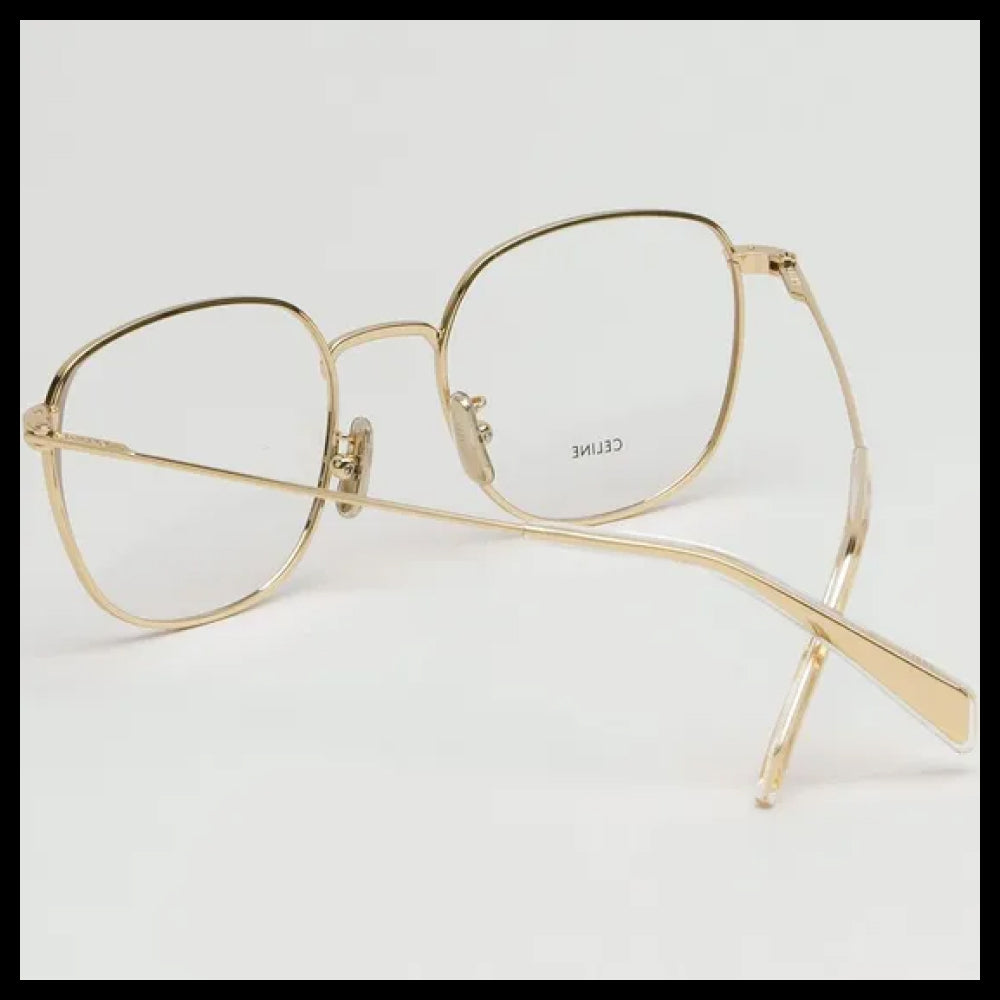 【CELINE】Lightweight Square Metal Frame Eyeglasses Daily