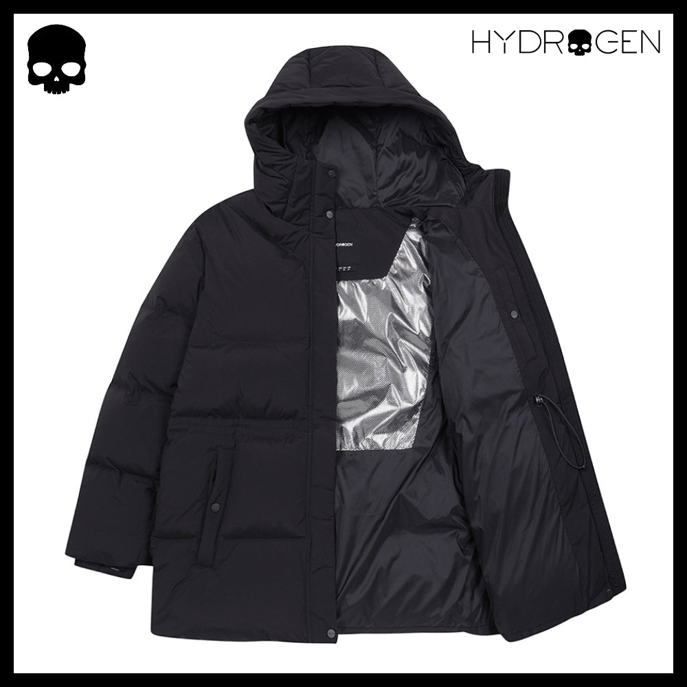 【HYDROGEN】WOMEN HELIUM RDS MID-LENGTH DOWN JACKET BLACK