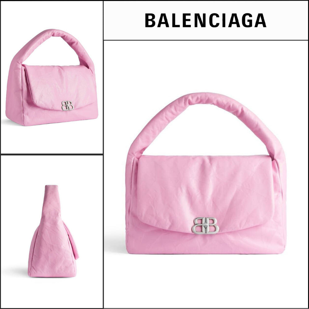 【BALENCIAGA】Monaco Large Sling Bag Pink