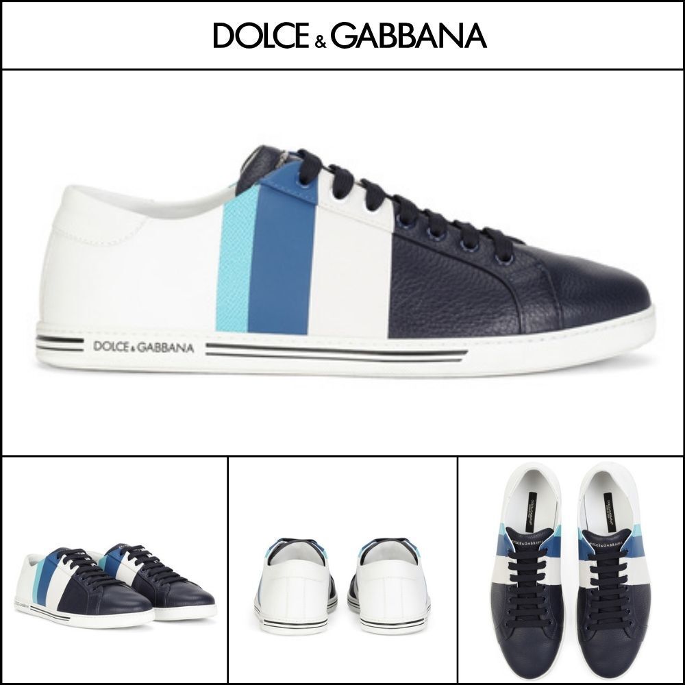 【Dolce & Gabbana】SAINT TROPEZ SNEAKERS IN PRINTED DEERSKIN