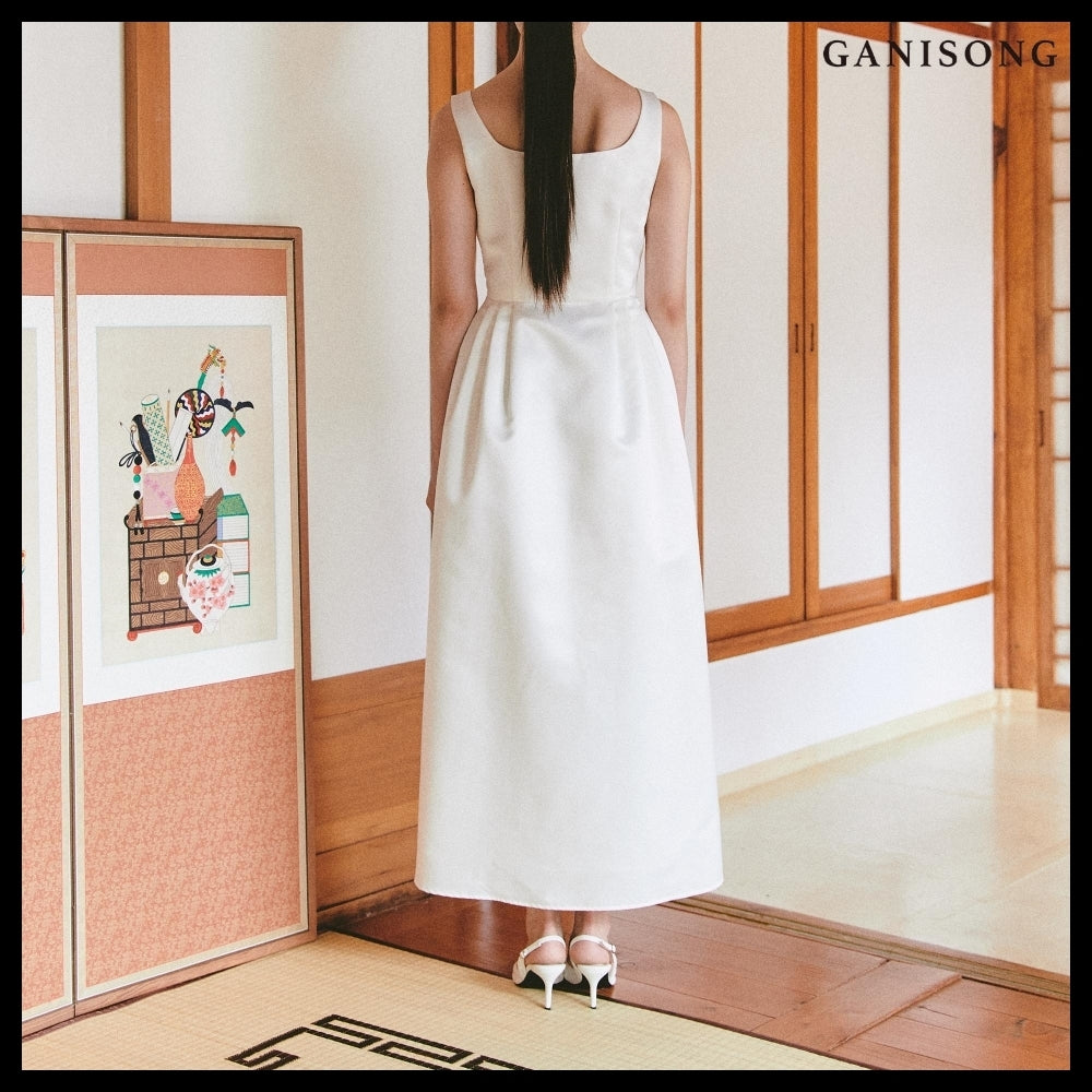 【GANISONG】Bridal Audrey Lady Dress White