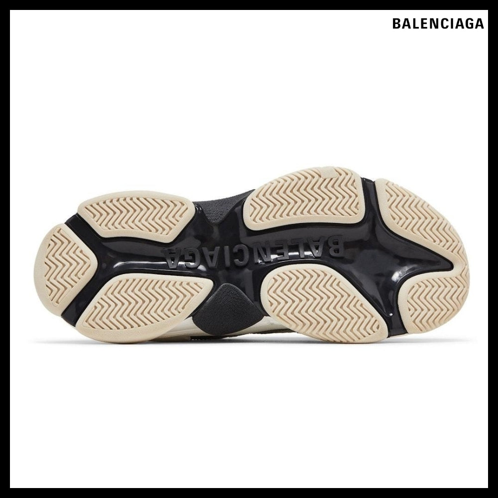 【BALENCIAGA】Triple S Sneaker Black White Silver