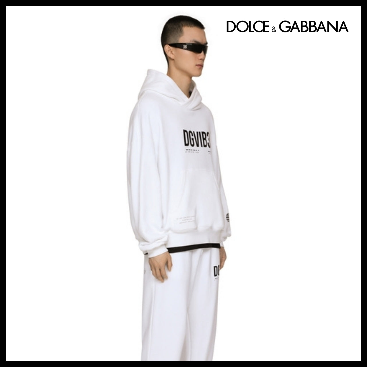 【Dolce & Gabbana】JERSEY HOODIE WITH DGVIB3 PRINT 0800
