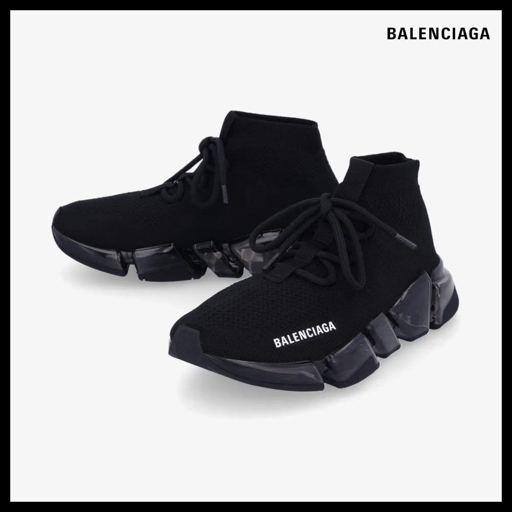 【BALENCIAGA】Speed 2.0 Recycled Knit Lace-Up Sneakers