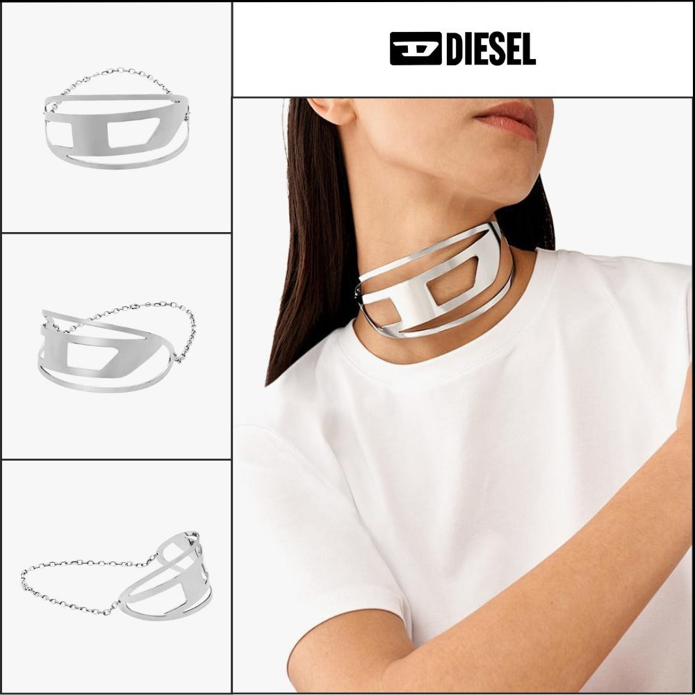 【DIESEL】D Logo Necklace