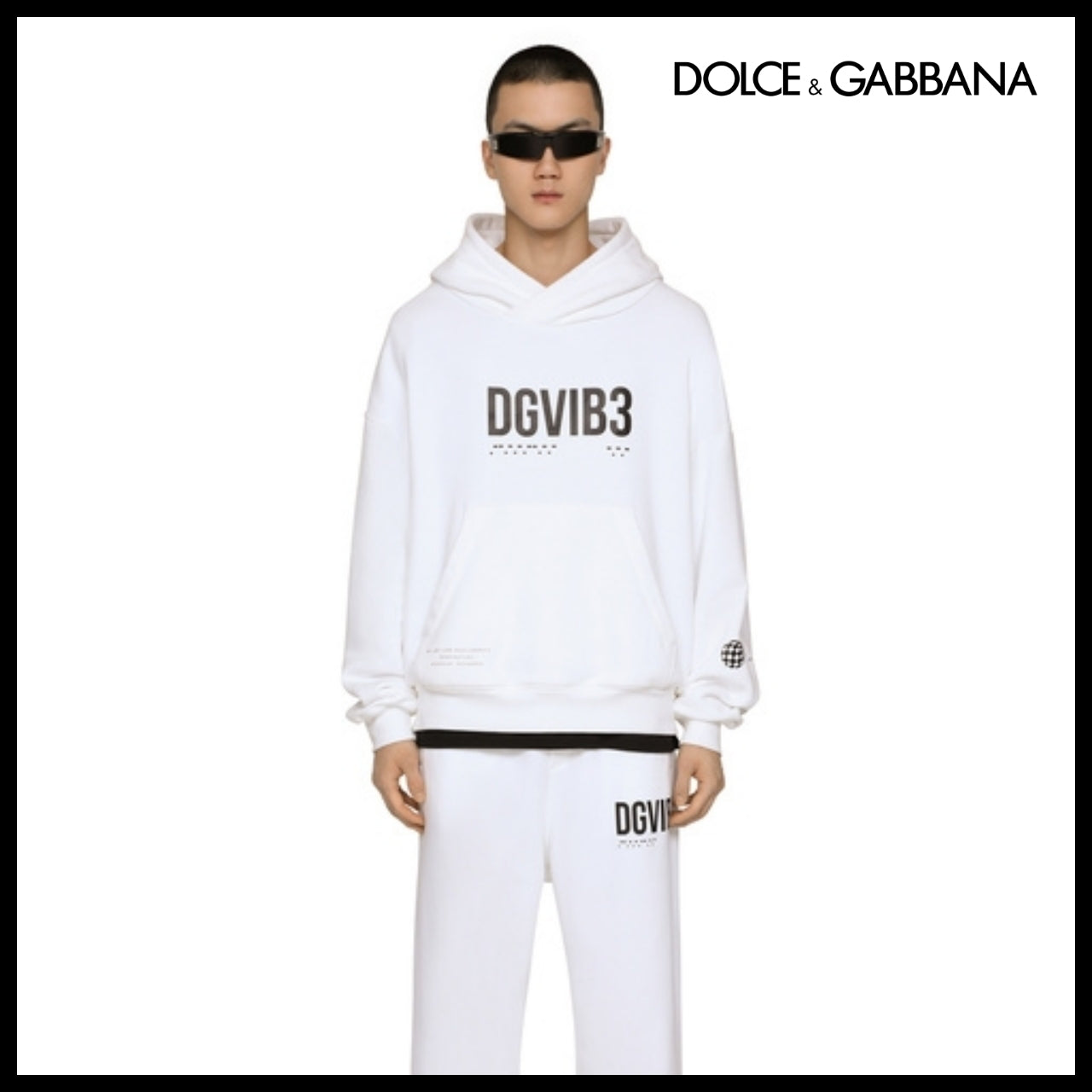 【Dolce & Gabbana】JERSEY HOODIE WITH DGVIB3 PRINT 0800