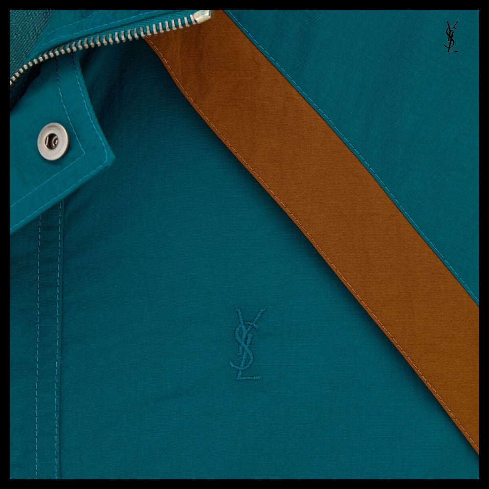 【Saint Laurent】Nylon Faille CASSANDRE Windbreaker