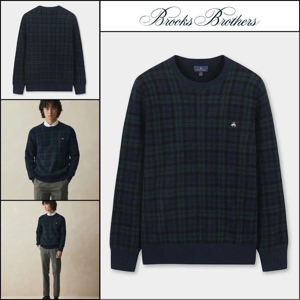 【Brooks Brothers】Black Watch Logo Sweater Multi