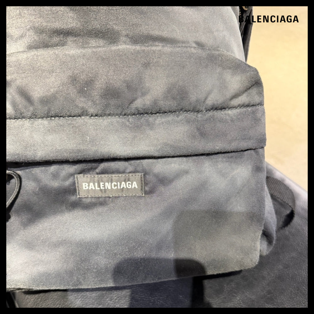 【BALENCIAGA】Explorer Logo Nylon Backpack Black