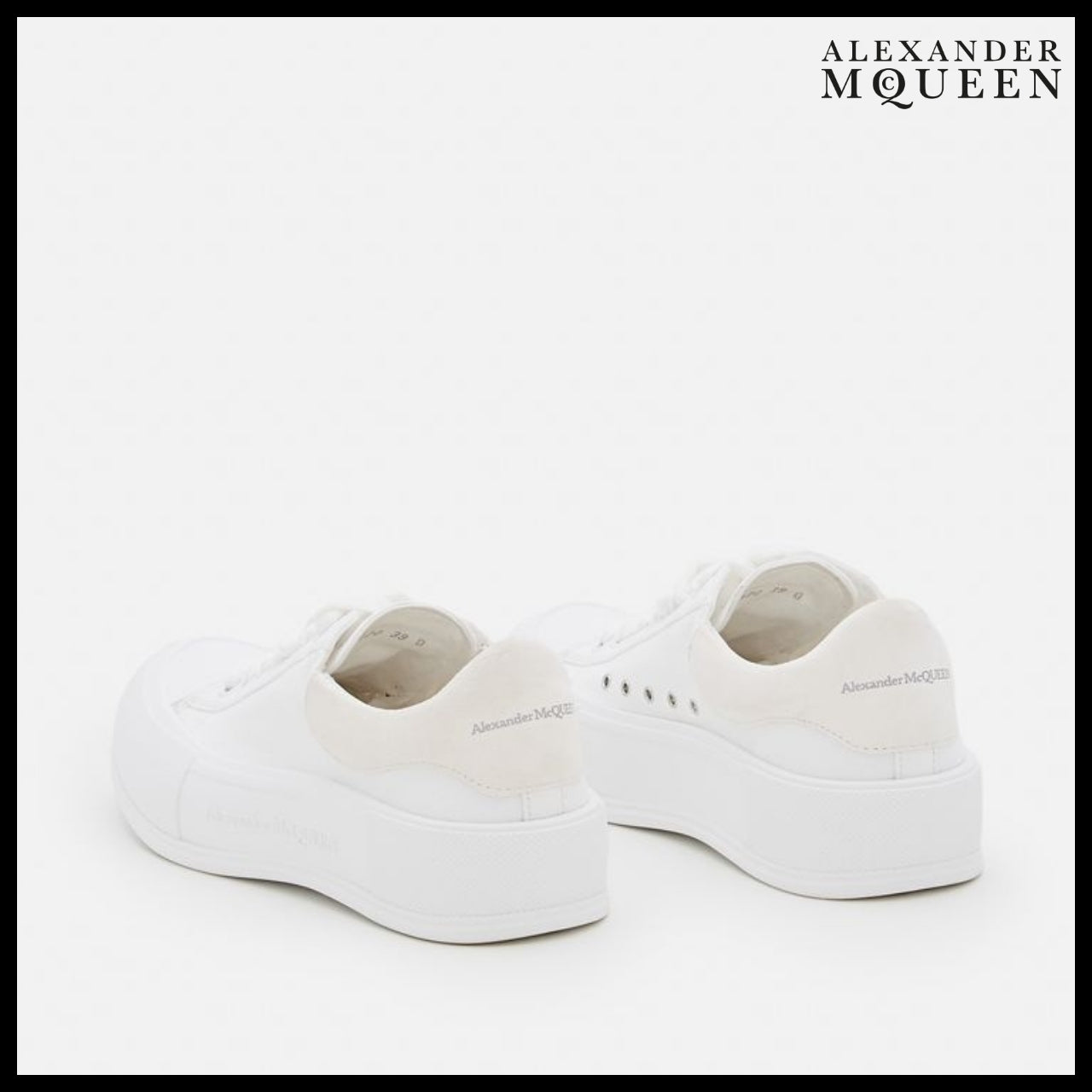 【Alexander Mcqueen】45mm Plimsoll Canvas Sneakers