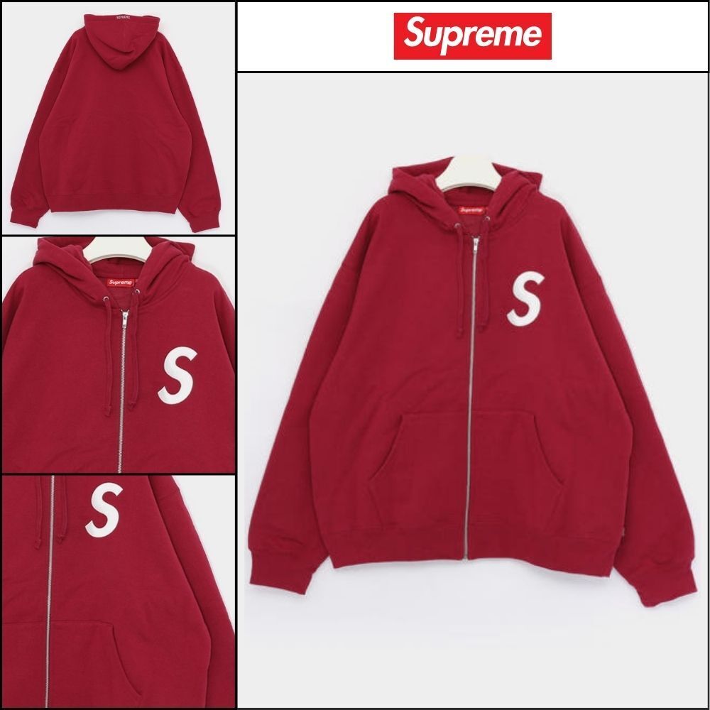 【100%正規品保証 Supreme】S Logo Sweat Hoodie Zip Up Jacket