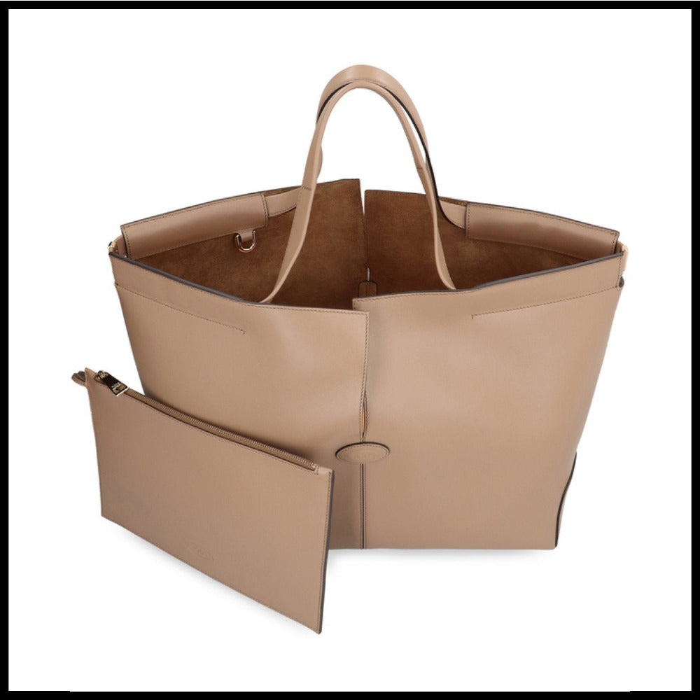 【TOD'S】Leather Medium Tote Bag