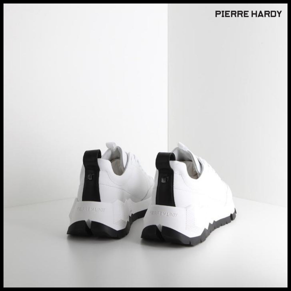 【Pierre Hardy】STREET LIFE White Sneakers QX02Z