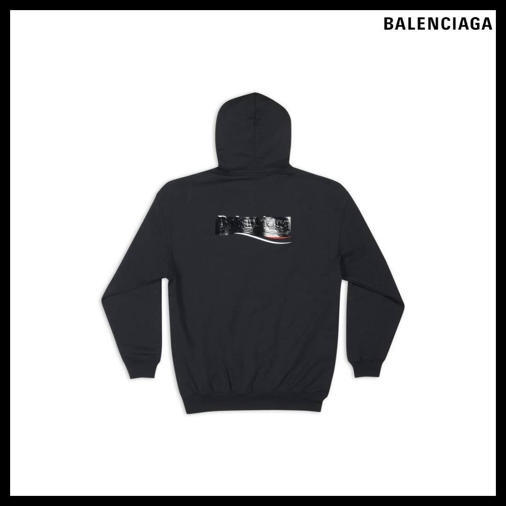 【BALENCIAGA】Gaffer Hoodie Medium Fit Black
