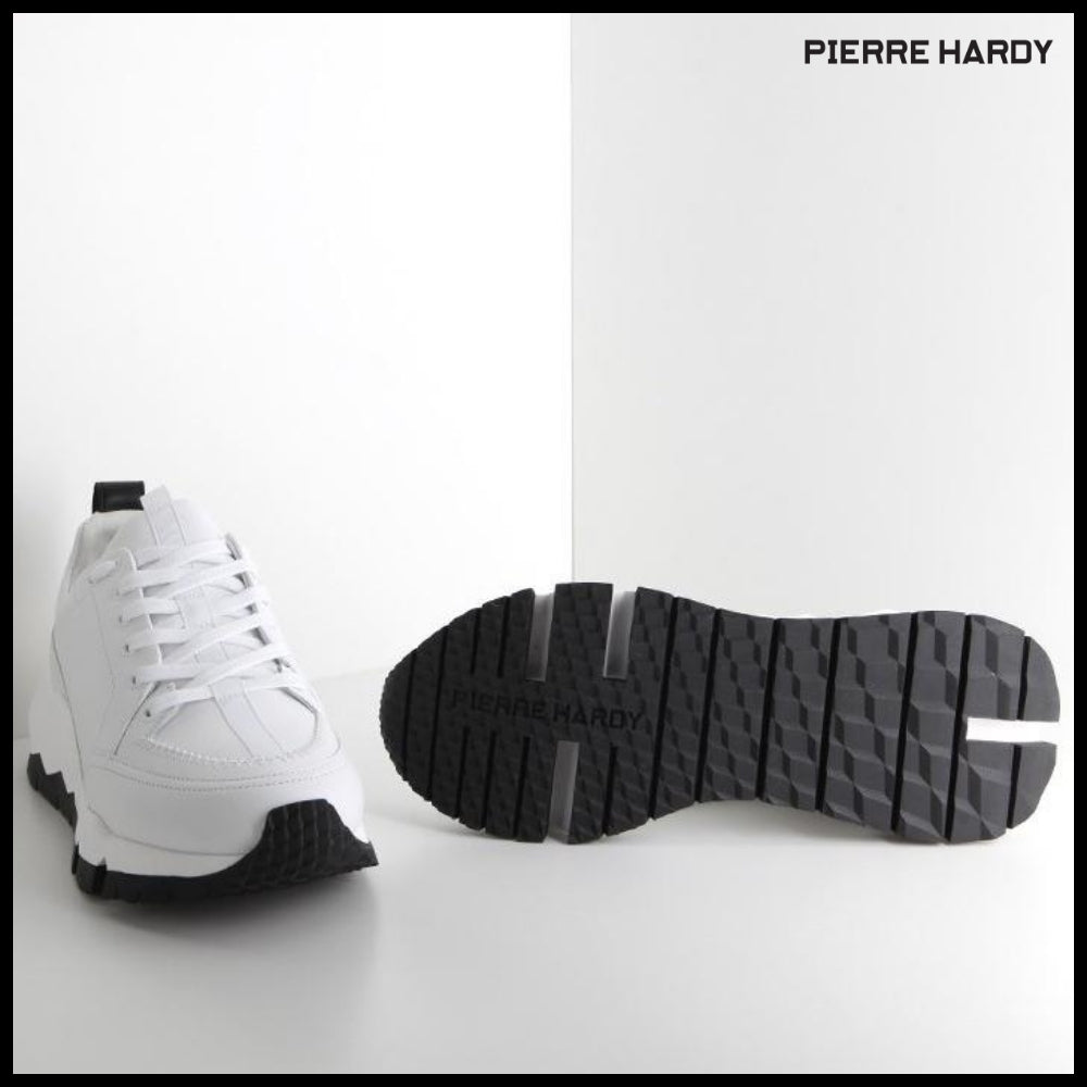 【Pierre Hardy】STREET LIFE White Sneakers QX02Z
