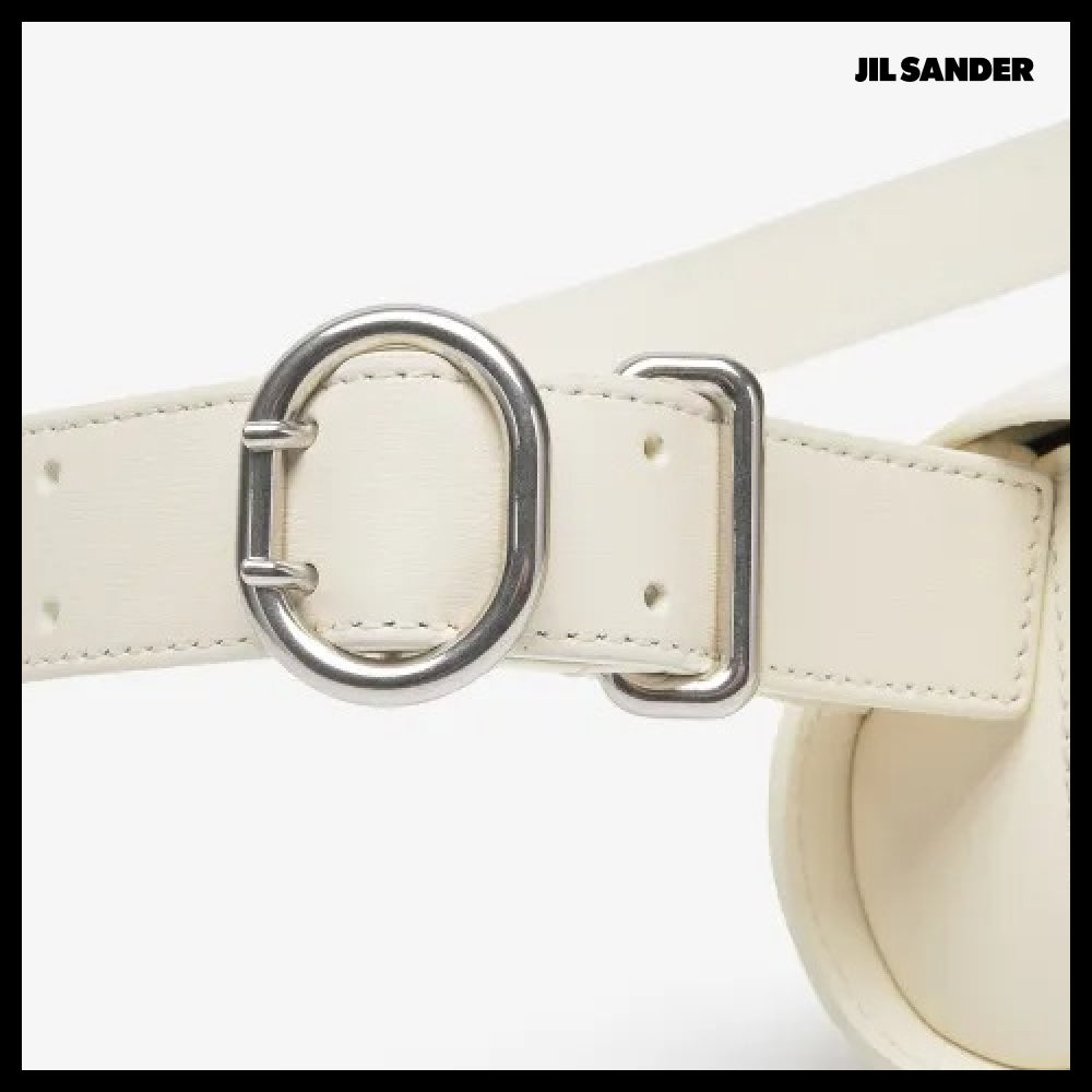 【Jil Sander】Mini Canolo Shoulder Bag Eggshell