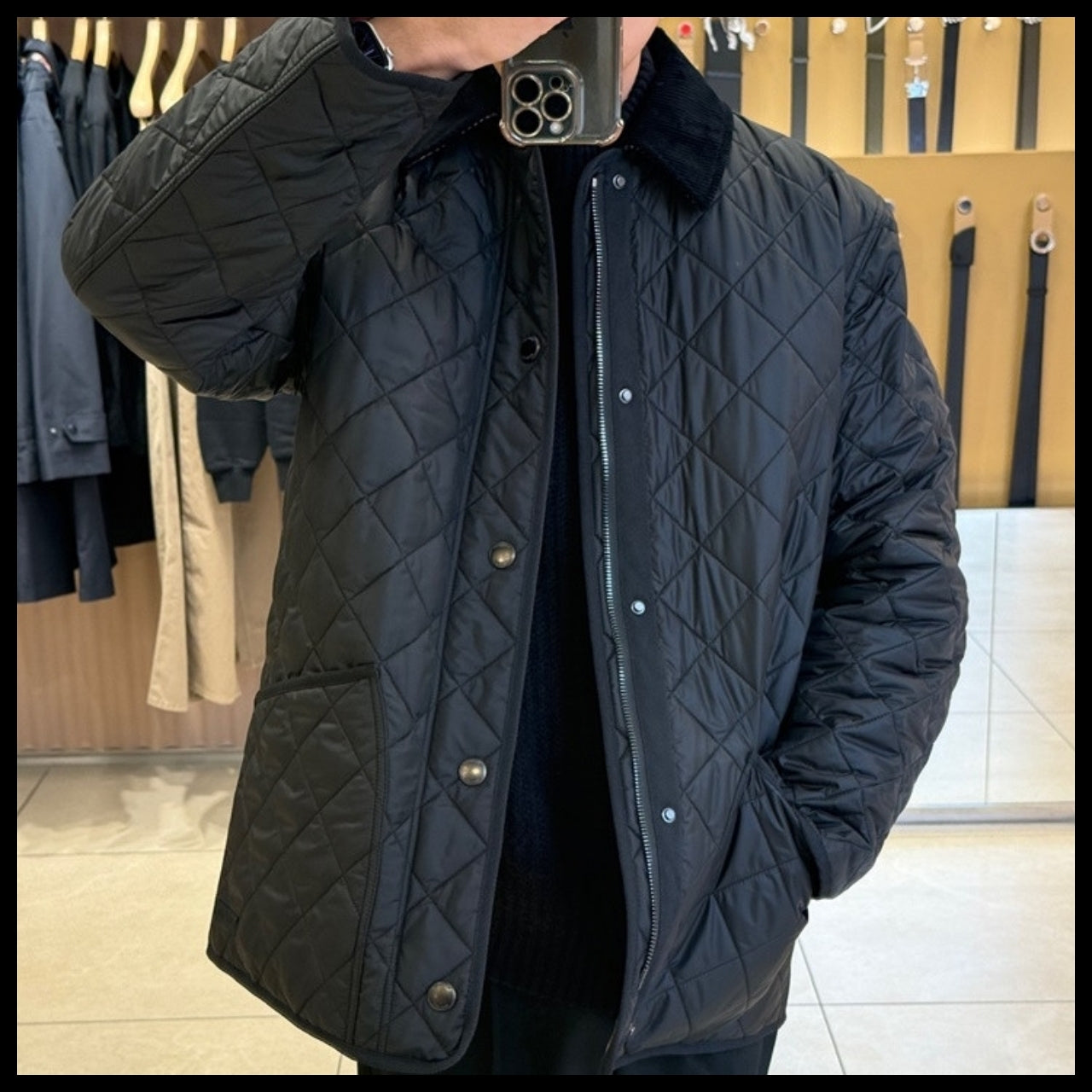 【Burberry】New Willowbrook Internal EKD Check Quilted