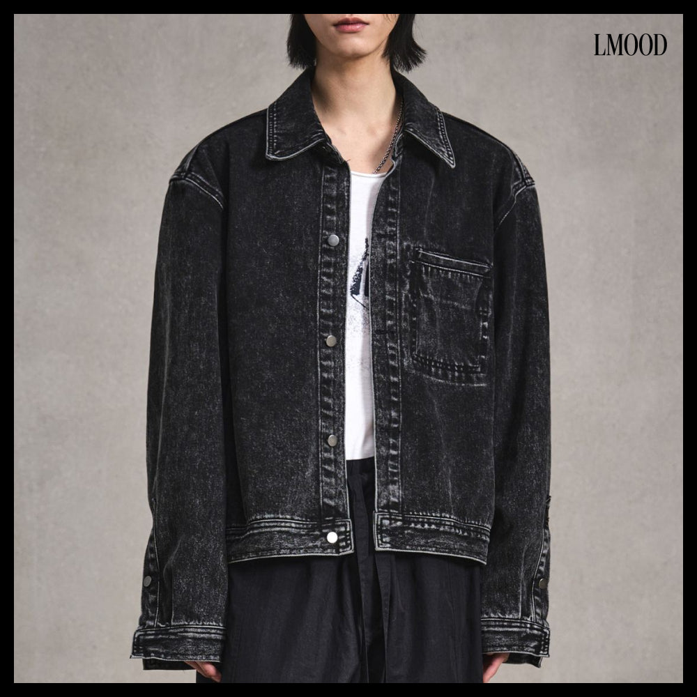【LMOOD】Midtown Denim Shacket 2 Colors