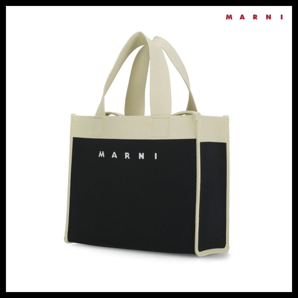 【MARNI】25SS Jacquard Small Tote Bag