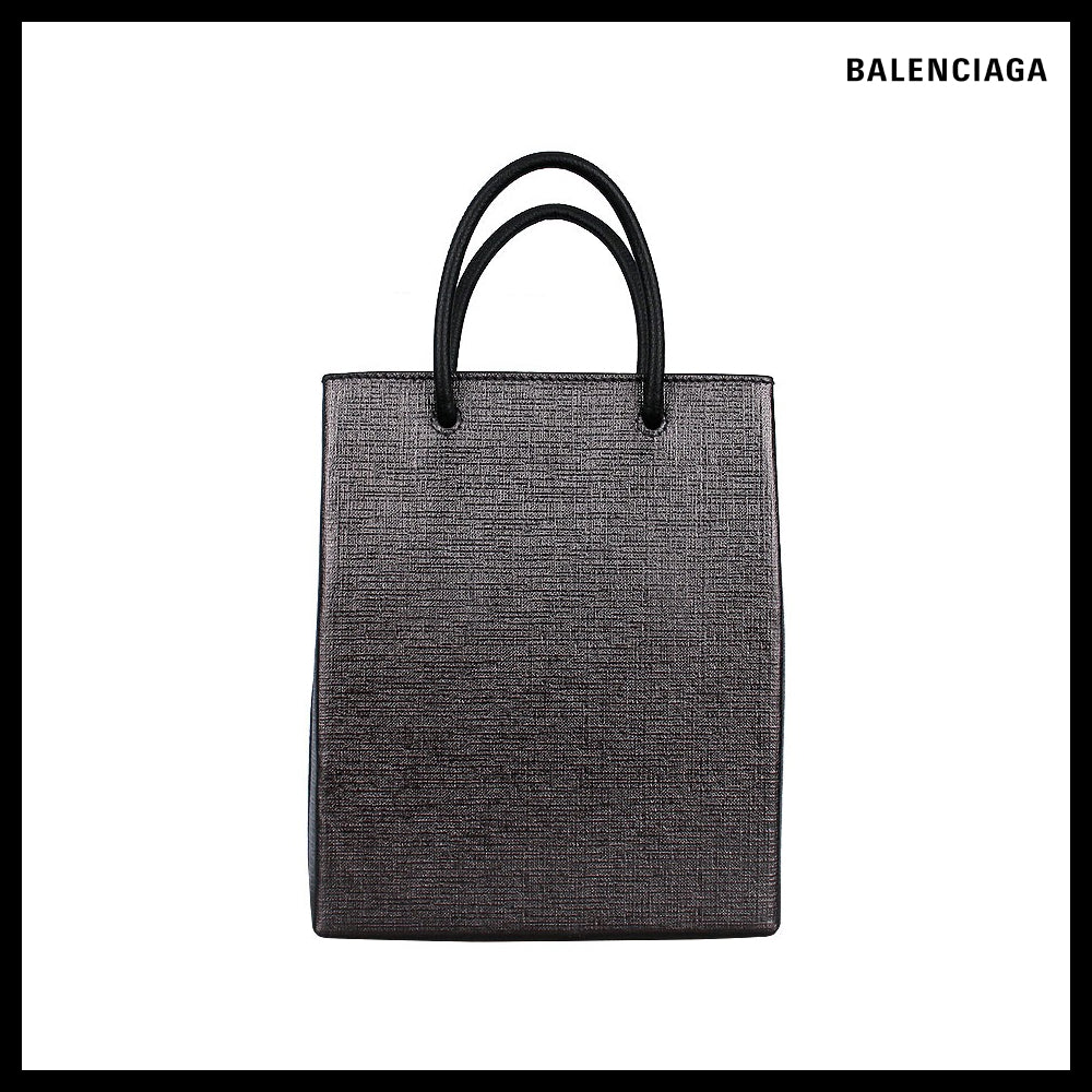 【BALENCIAGA】Shopping Phone Holder Enlarged Balenciaga Grey