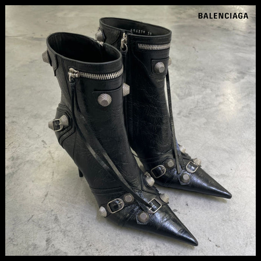 【BALENCIAGA】Cagole Arena Ankle Boots Black