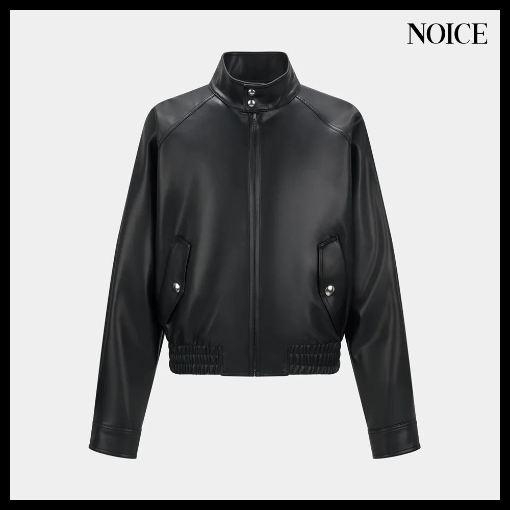 【NOICE】HARRIN ENGLISH FAUX LEATHER BLOUSON 2Colors